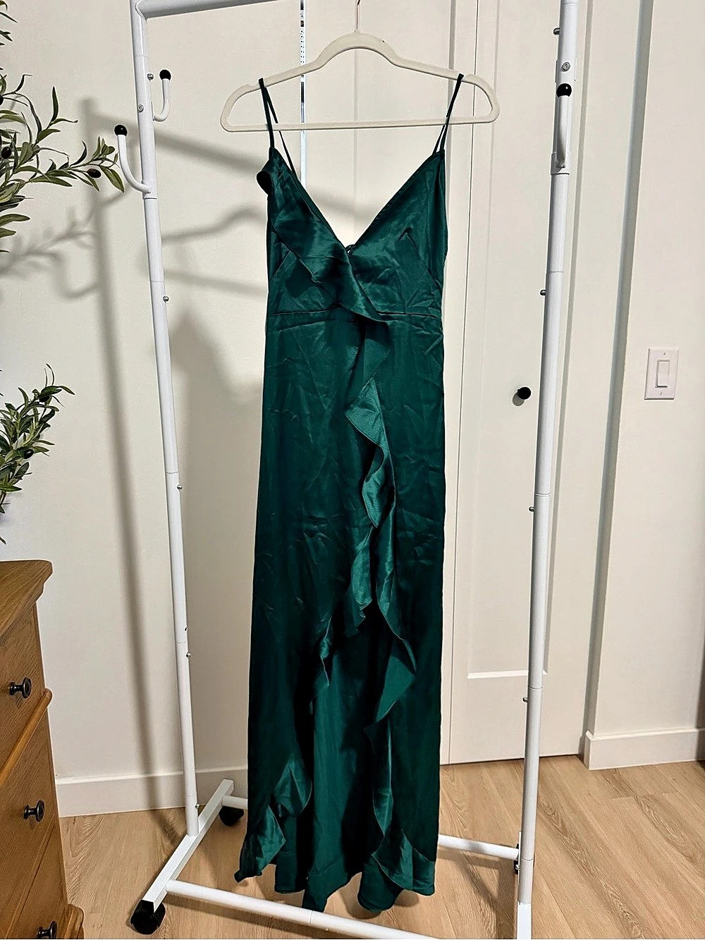 12th Tribe Green Maxi Dress Size Small Like New